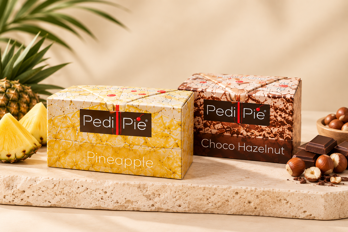 Kanpeki Pedi Pie Pineapple and Chocolate Hazelnut ritual boxes